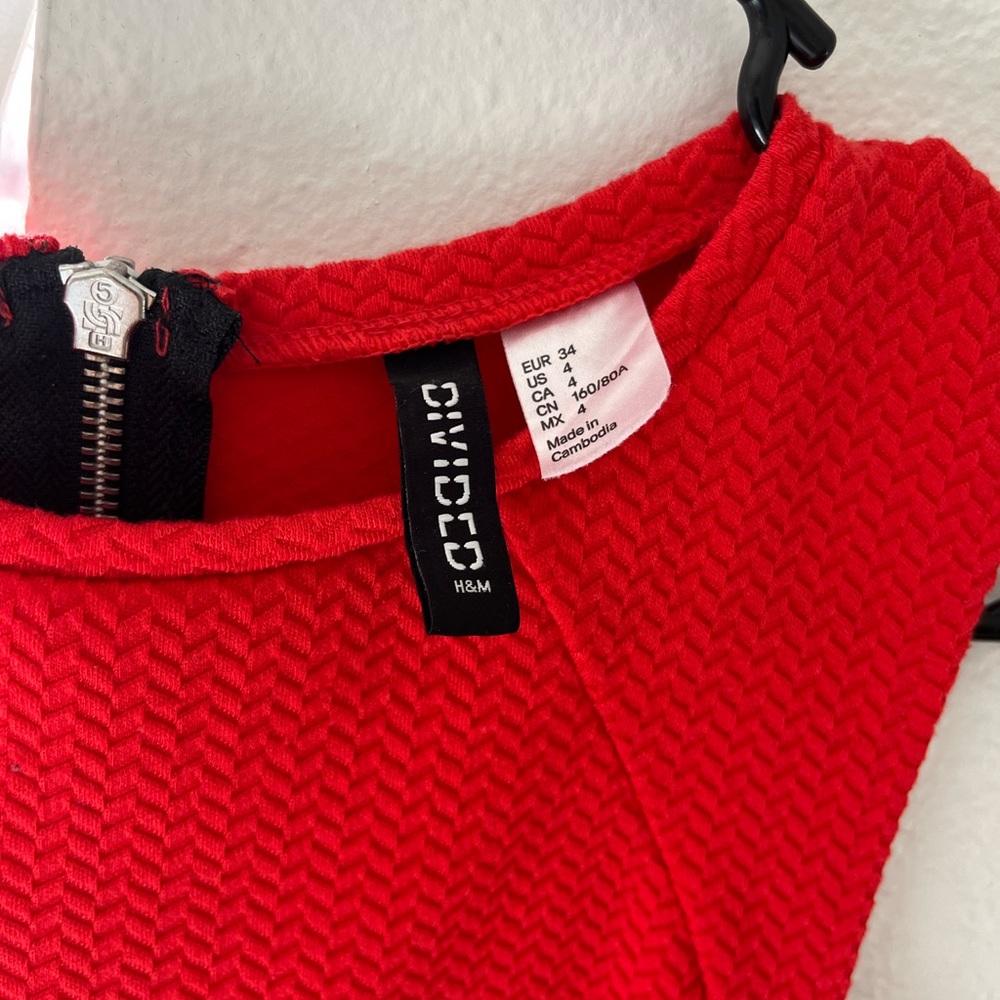H&M red mini dress